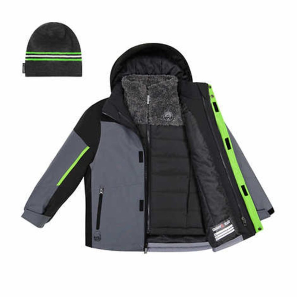 Gray NWT 3-in1 Gerry Youth boys systems jacket